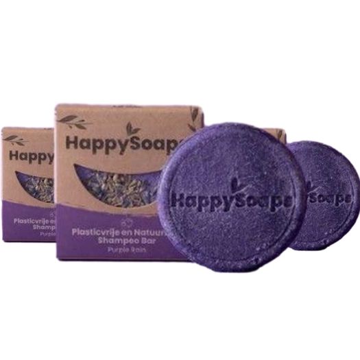HappySoaps Shampoo Bar Purple Rain – Beruhigend 70g