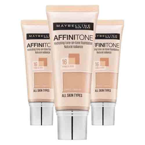 Maybelline Affinitone Foundation 30ml – 16 Vanilla Rose  – Natürlicher Teint