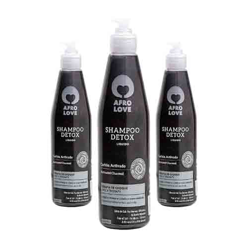 Afro Love Shampoo Detox mit Aktivkohle – Ohne Sulfate 290ml