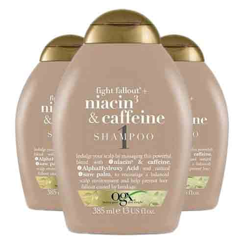 OGX Shampoo Fight Fallout Niacin & Caffeine – Anti-Haarverlust 385ml