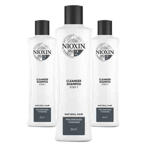 Nioxin Shampoo System 2 Cleanser – Für Sichtbar Dünneres Haar 300ml