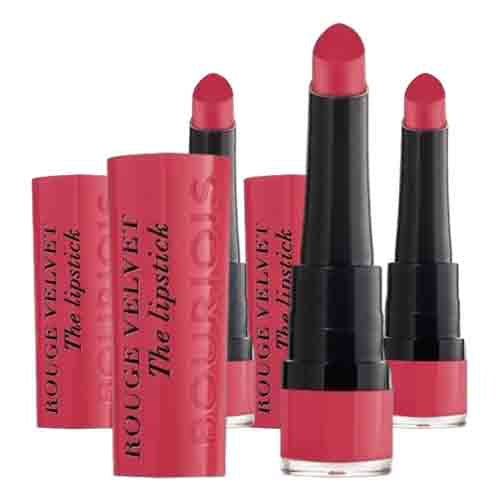 Bourjois Lippenstift Rouge Velvet 04 Hip Hip Pink – Matte Textur 7,7ml