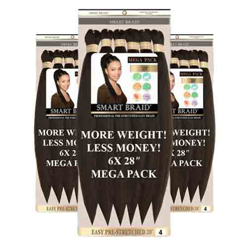 Smart Braids Haarverlängerung Pre Stretched 6x – 100g