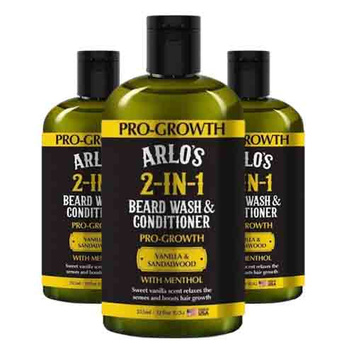 Arlo's Beard Oil Bartwasch & Conditioner – Pro-Wachstum 355ml