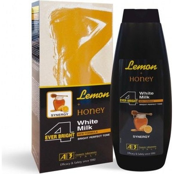 A3 Lemon Body Milk mit Honig – Hellt den Teint auf 400ml