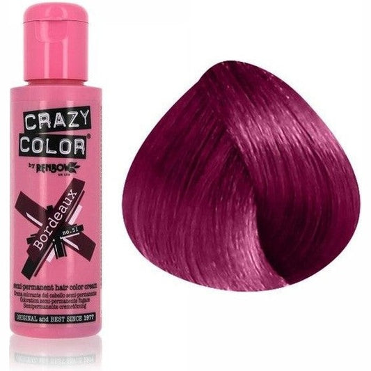 Crazy Color Haarfarbe Bordeaux – Intensive Farbgebung 100ml